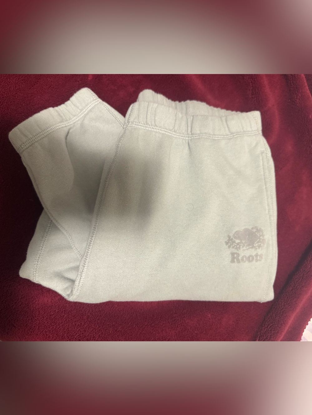 Roots Light Gray Sweatshorts with Tonal Logo